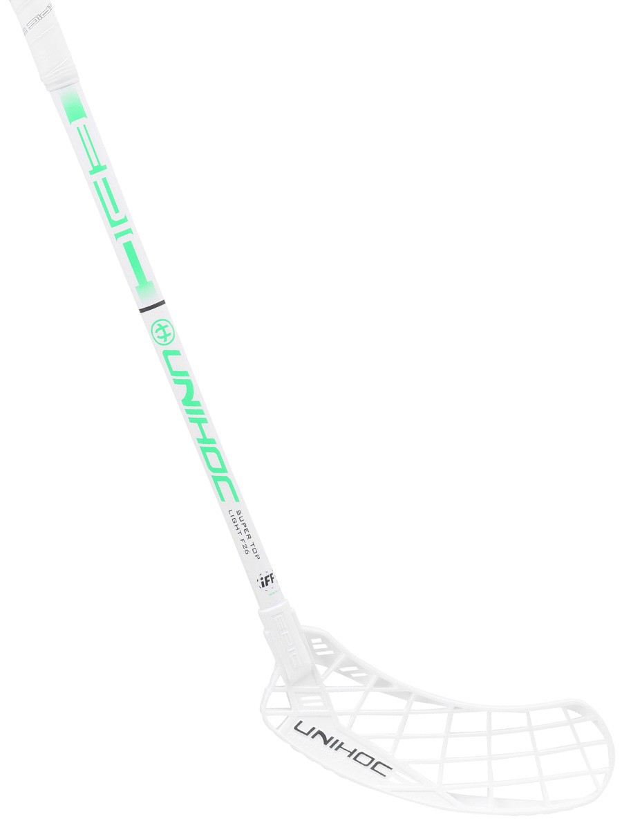 Unihoc Innebandyklubba EPIC STL 26 white/green Unihoc Innebandyklubba EPIC STL 26 white/green